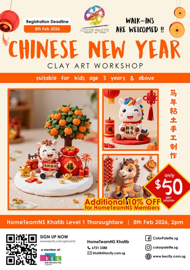 KEC@Khatib Chinese New Year Workshop 2026 poster